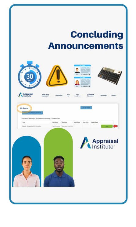 Concluding Announcements